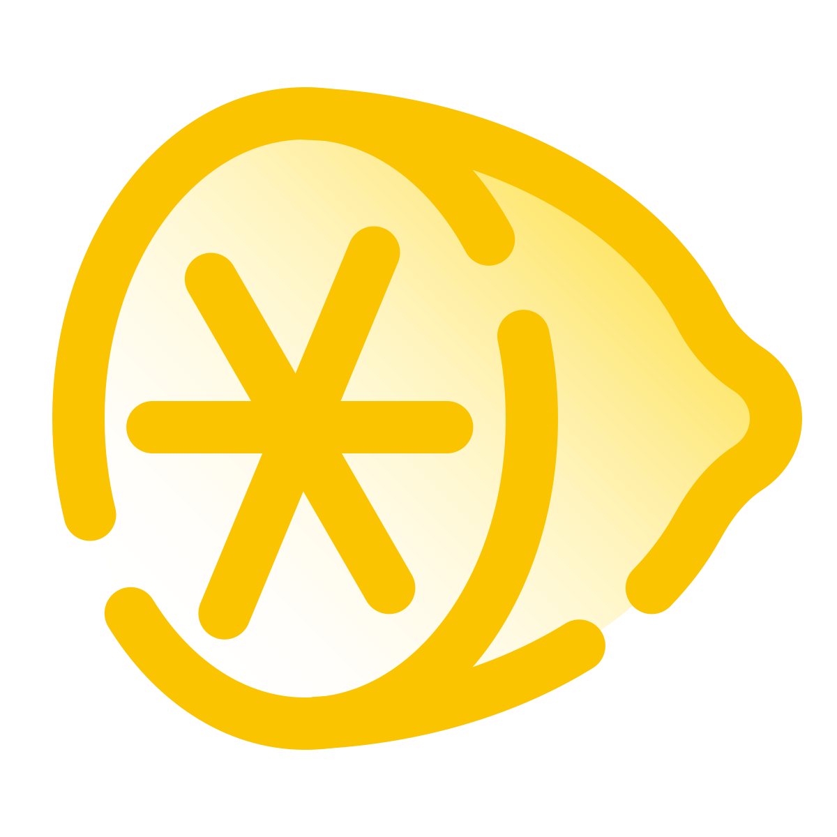 pulsar gradient style citrus icon
