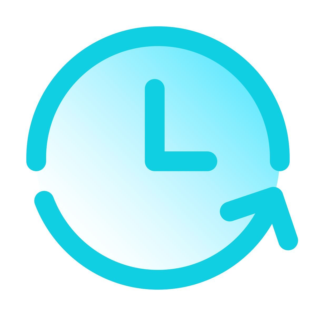 pulsar gradient style flèche d'horloge icon