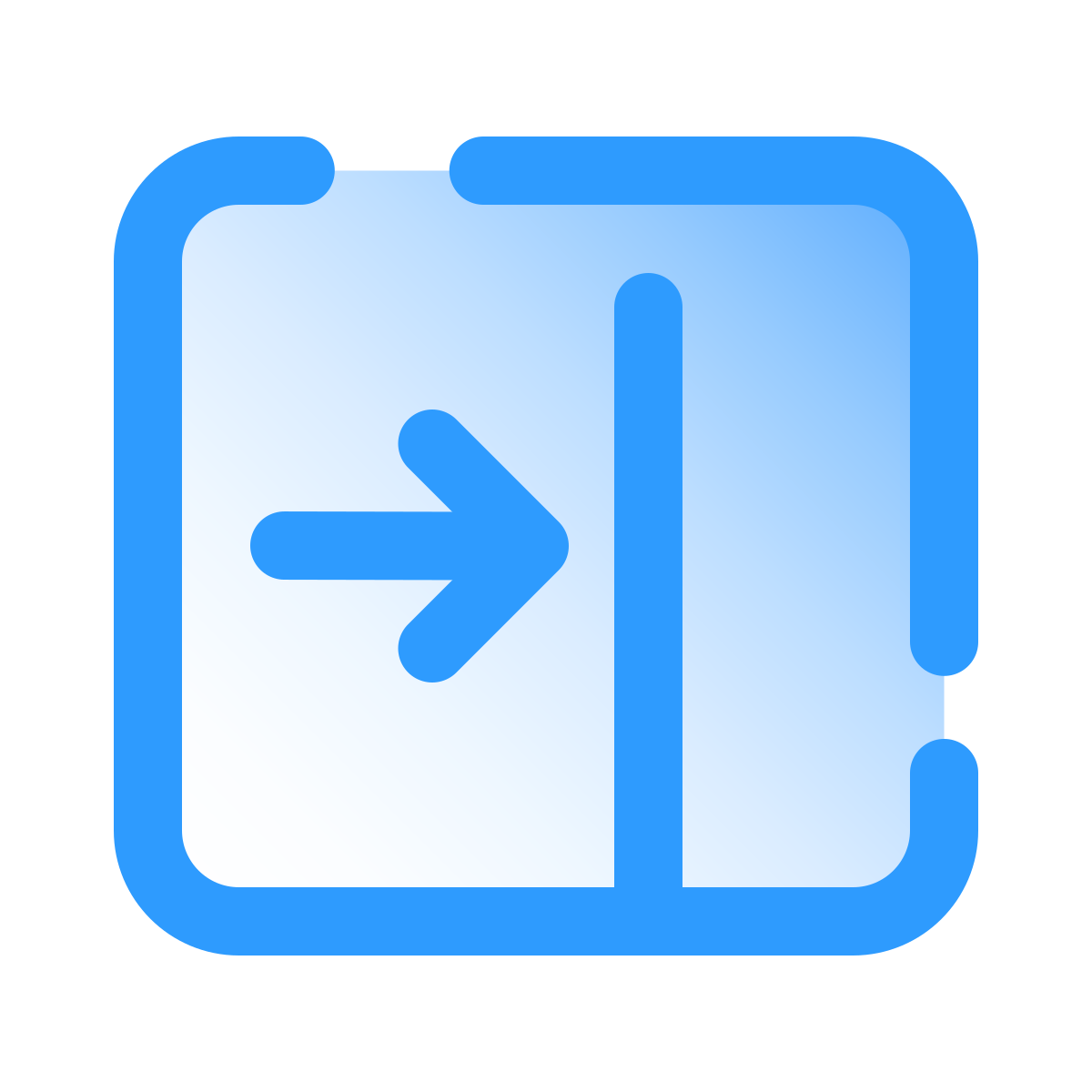 pulsar gradient style close pane icon