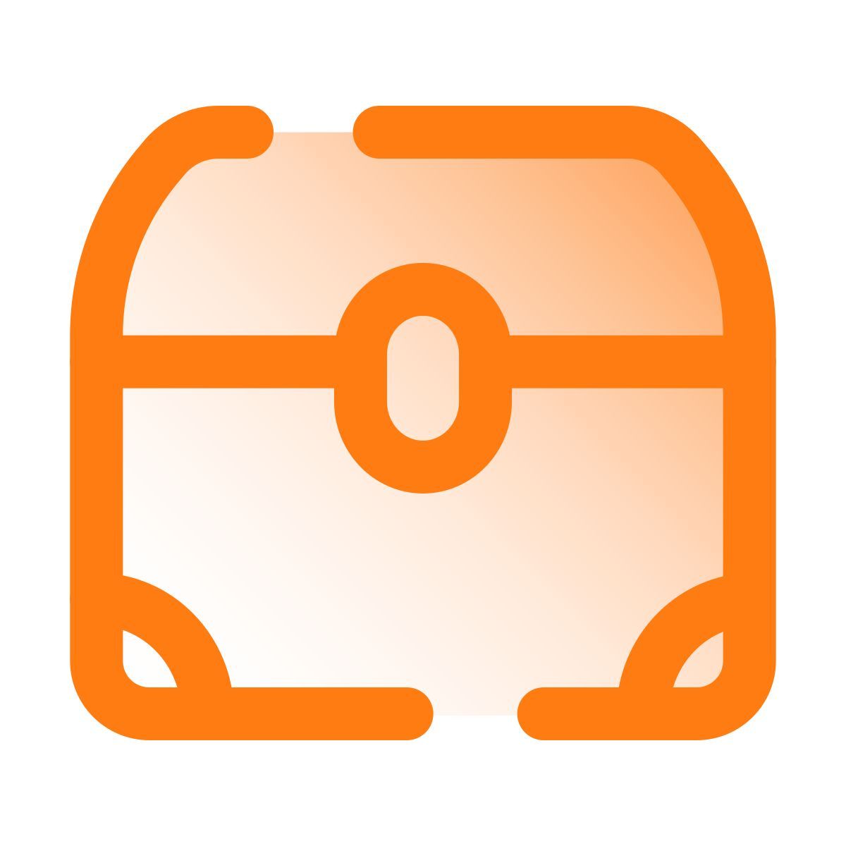 pulsar gradient style caja cerrada de tesoros icon