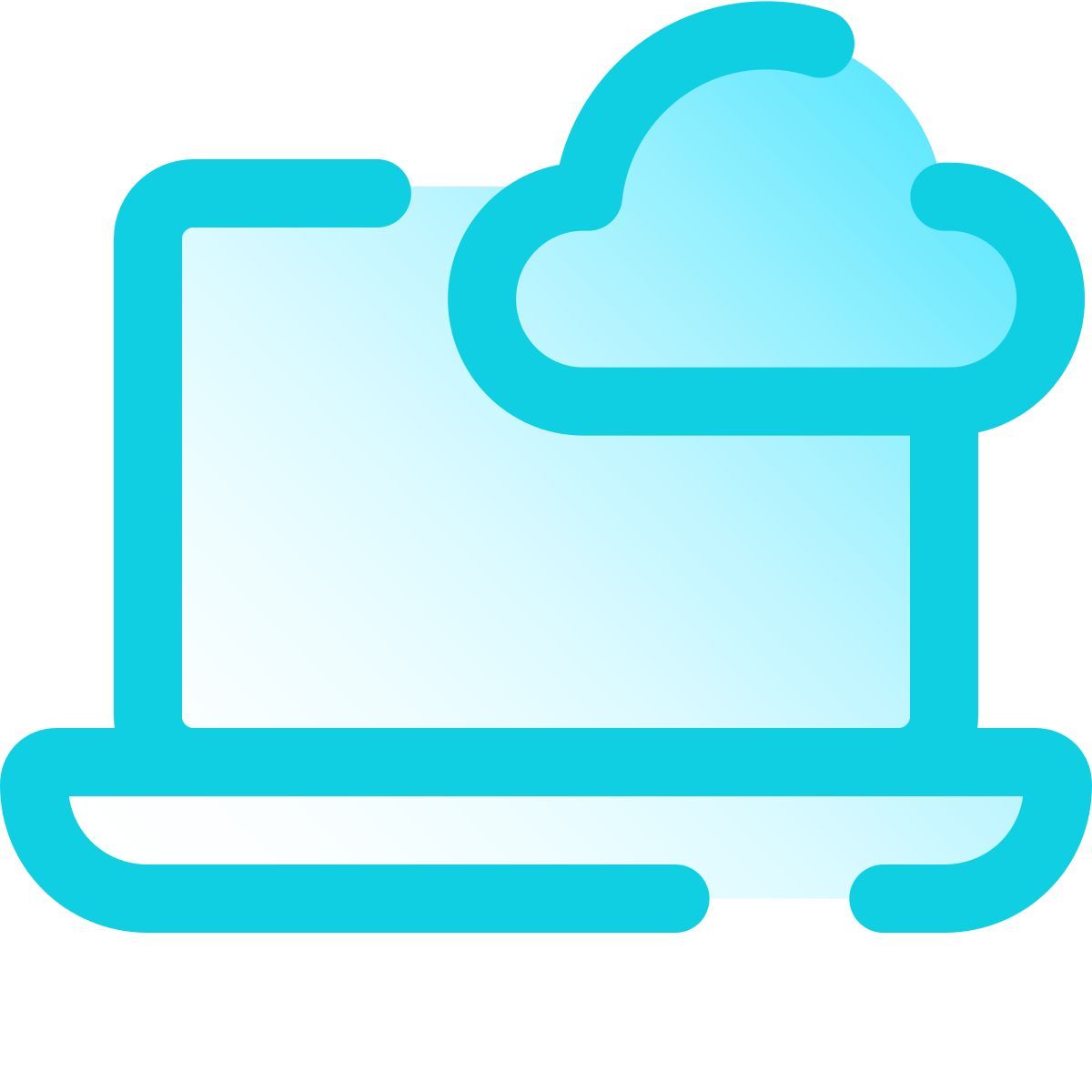 pulsar gradient style cloud computing icon