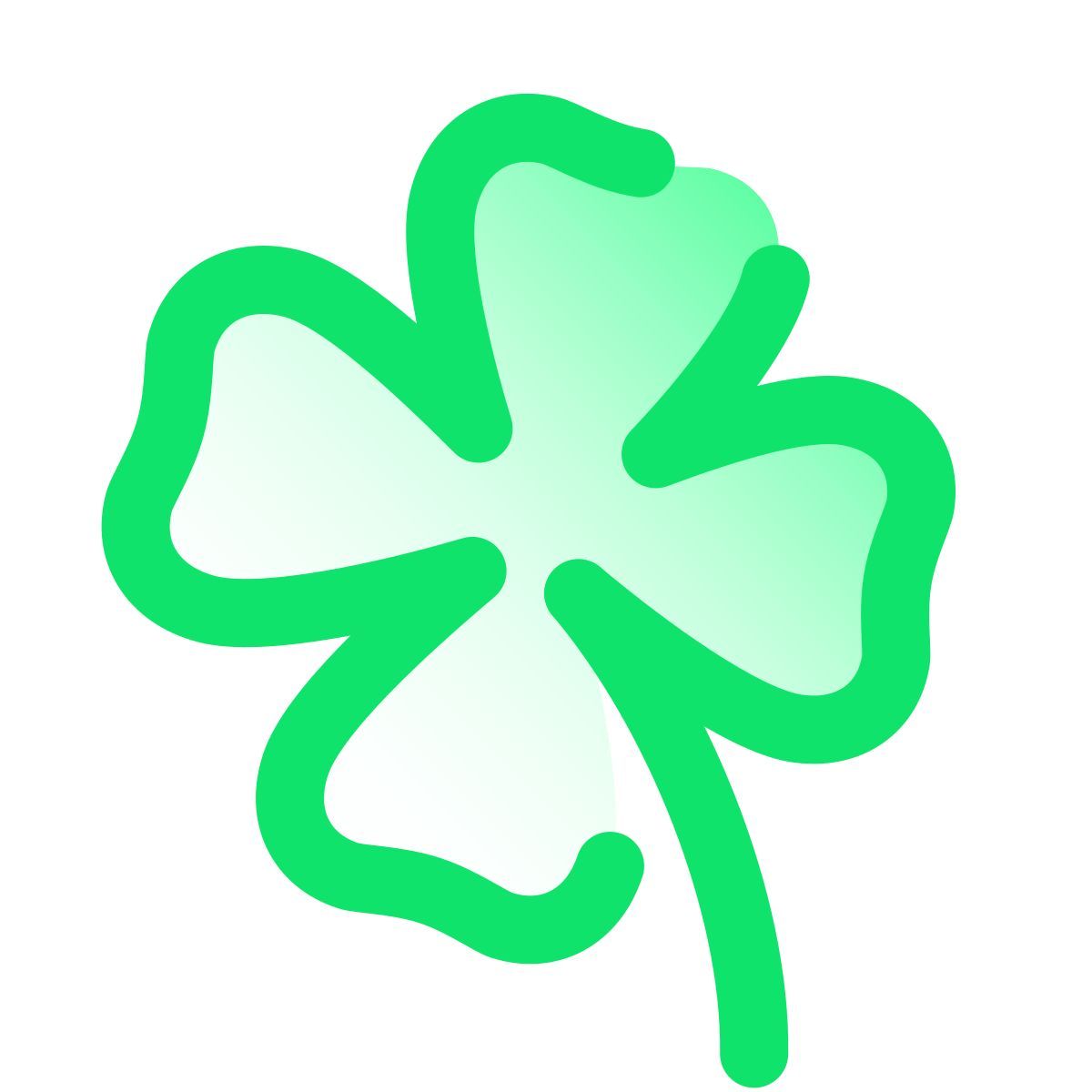 pulsar gradient style clover icon