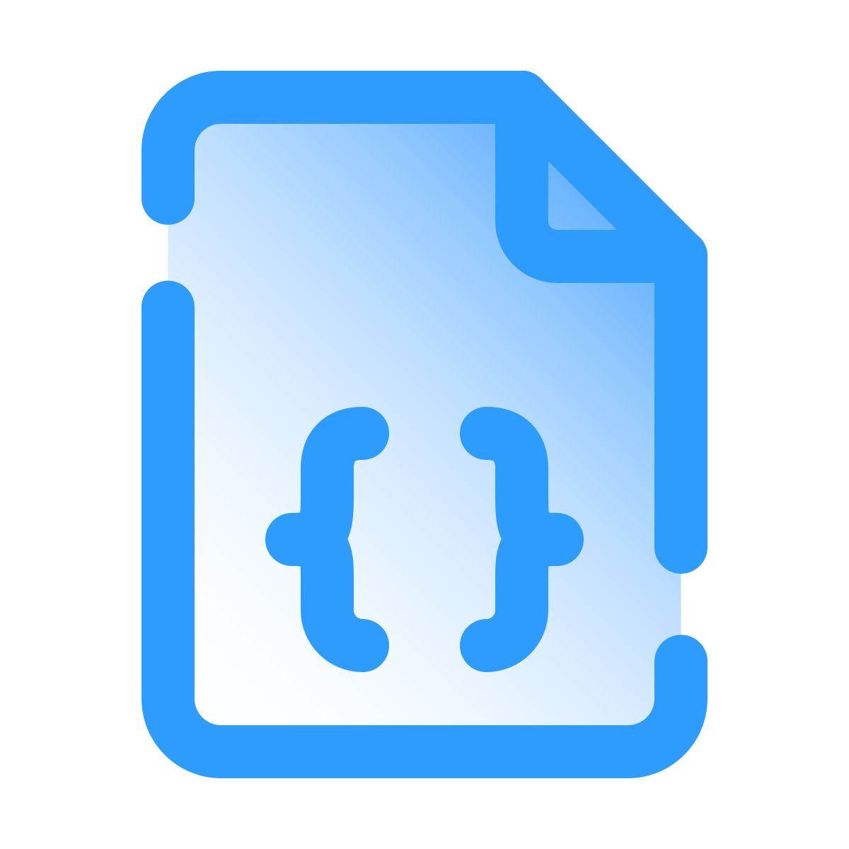 pulsar gradient style file di codice icon