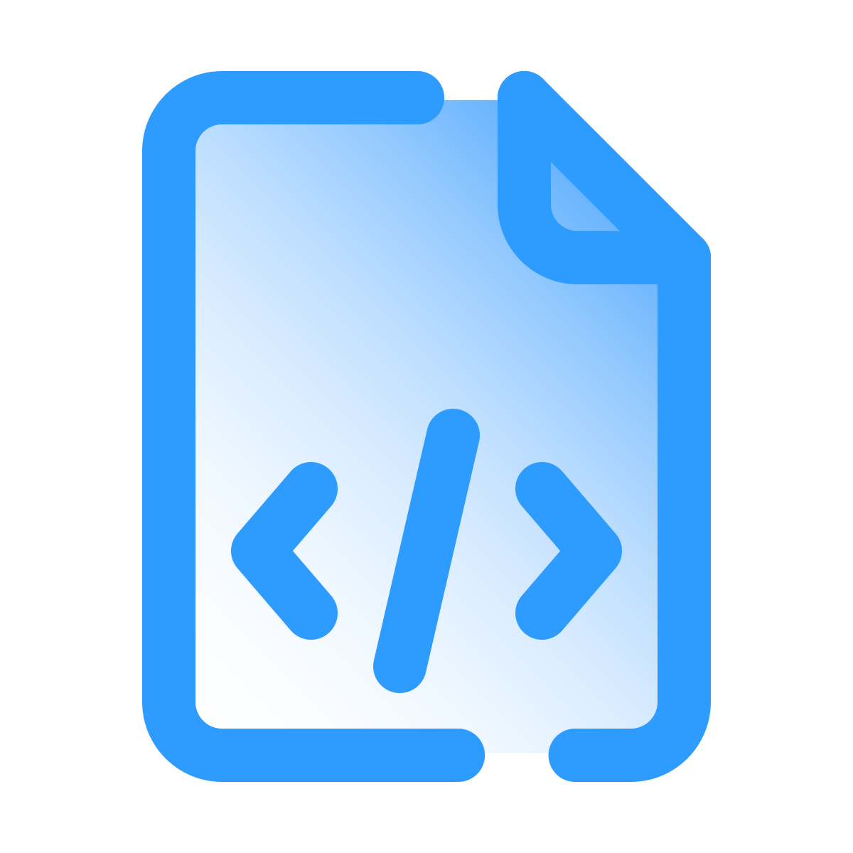 pulsar gradient style code file icon
