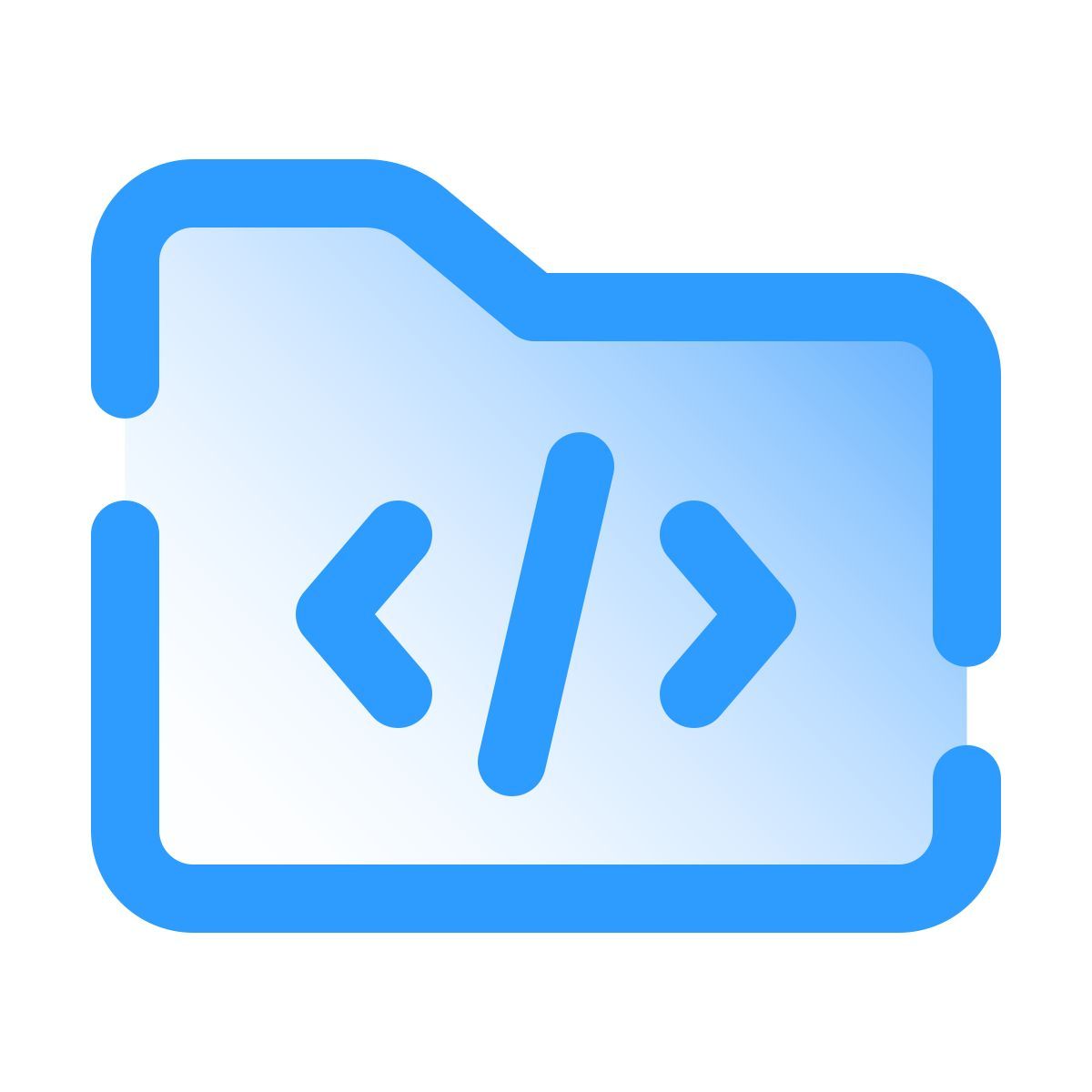 pulsar gradient style cartella codice icon