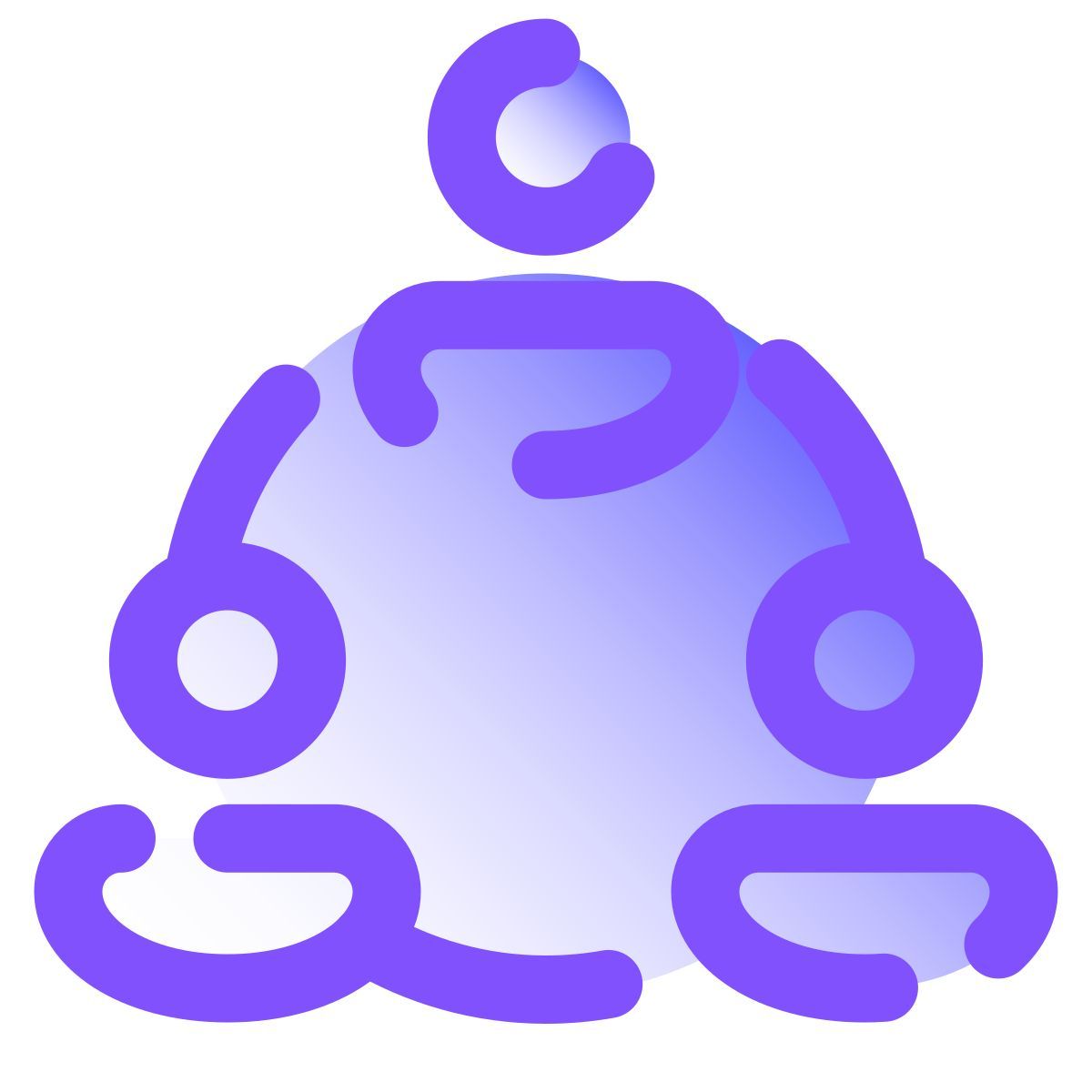 pulsar gradient style im kreis zusammenarbeiten icon