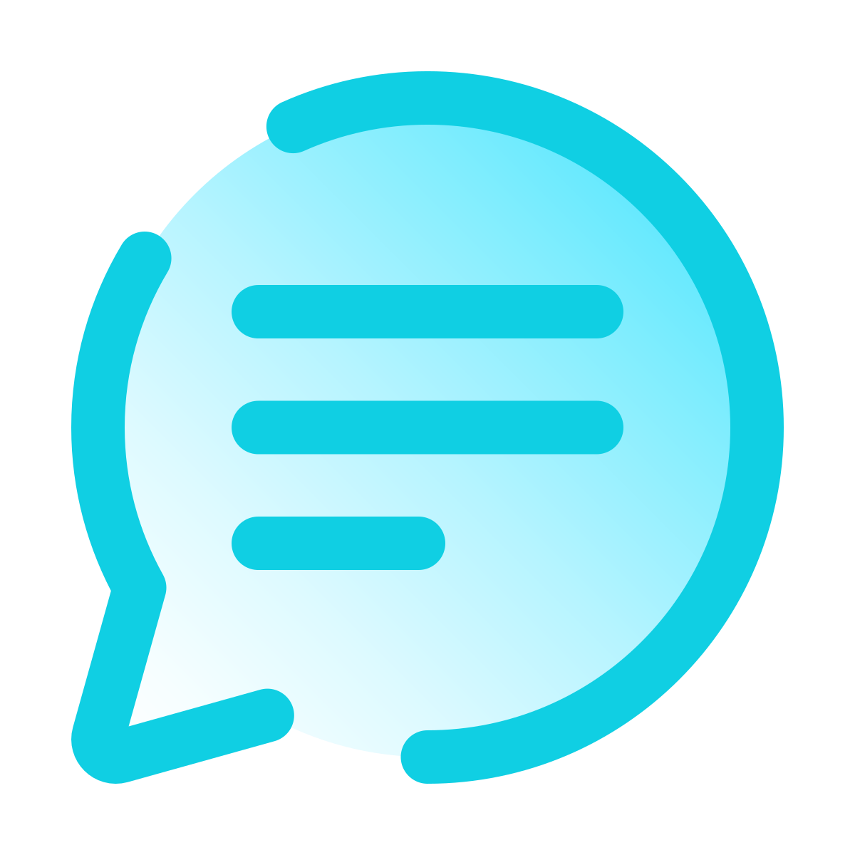 pulsar gradient style comments icon