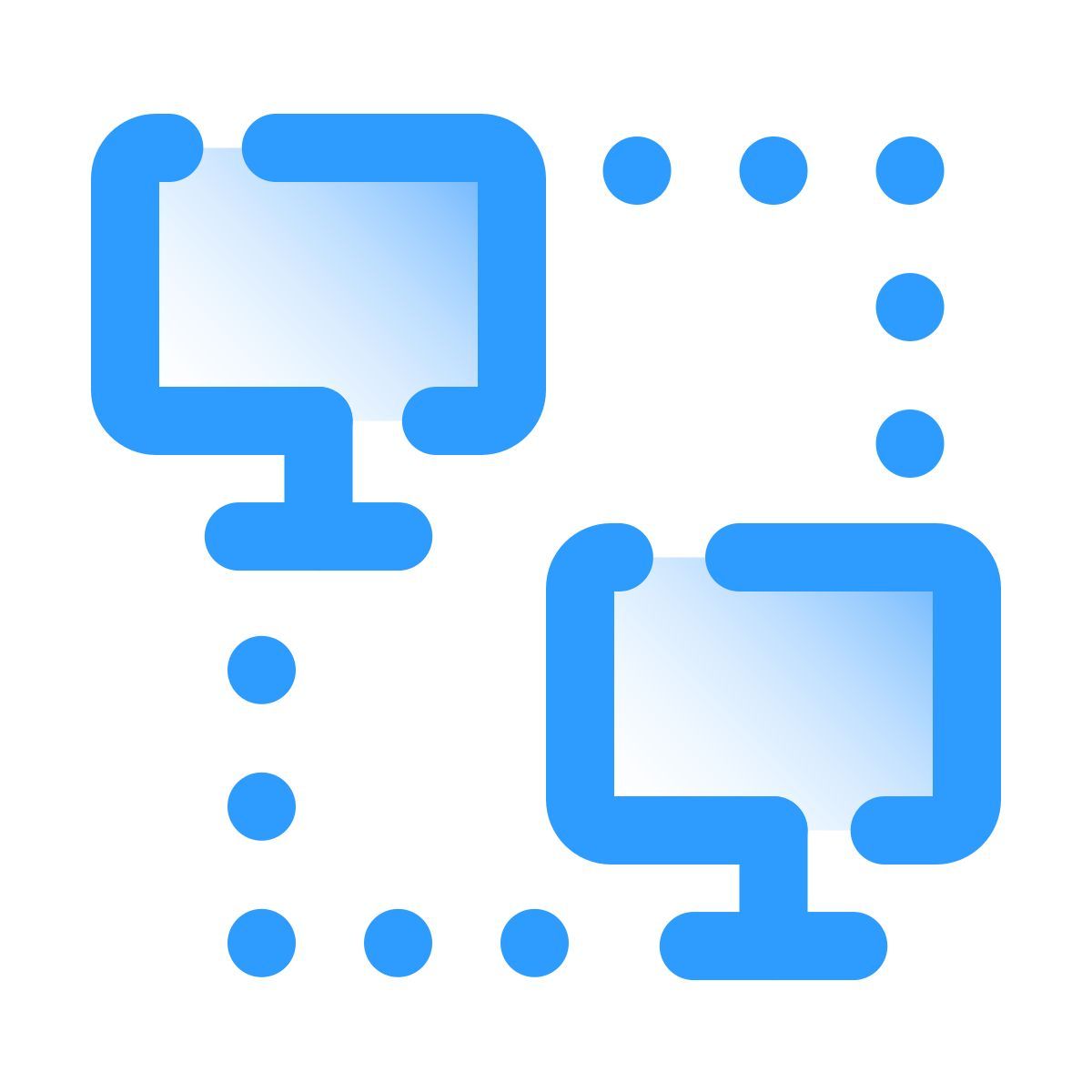 pulsar gradient style computer verbinden icon