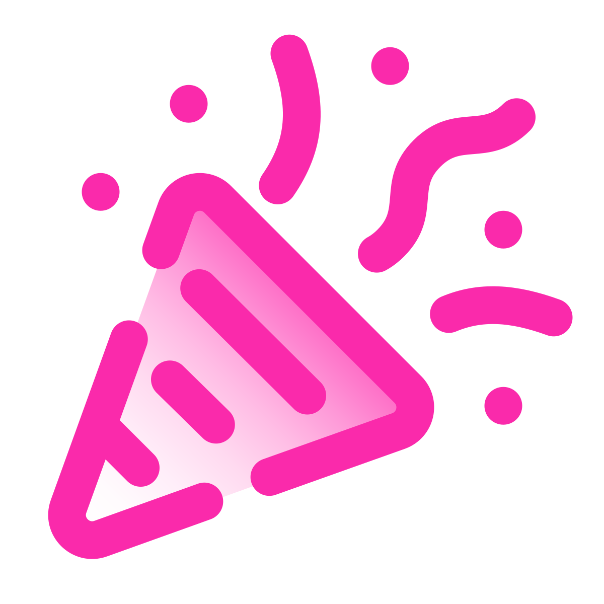 pulsar gradient style confetti icon