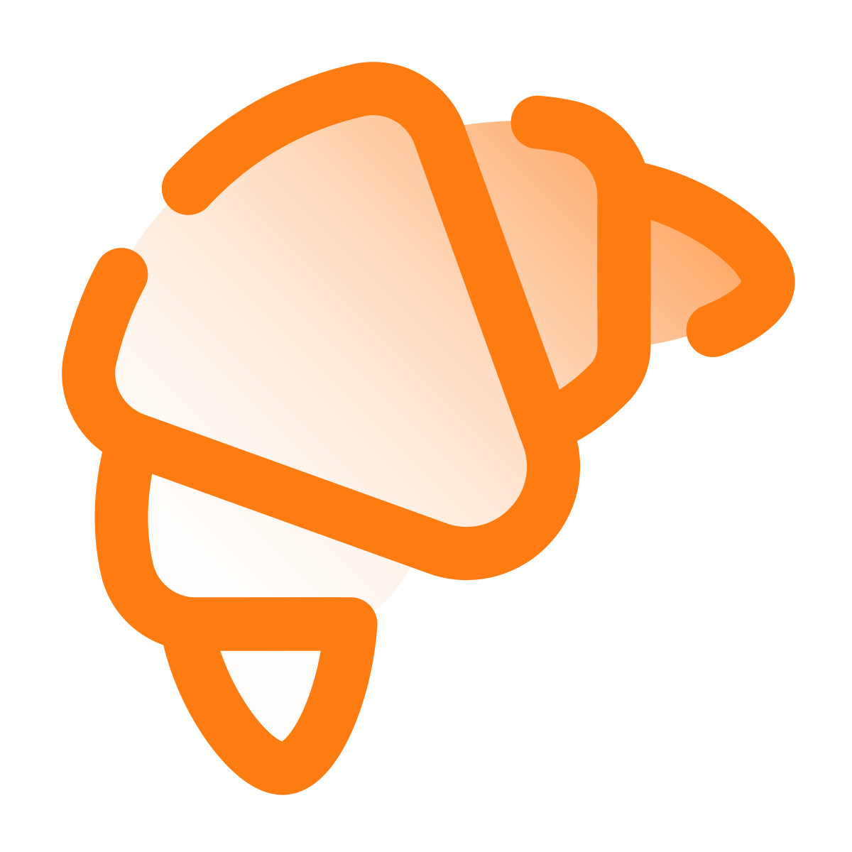 pulsar gradient style croissant icon