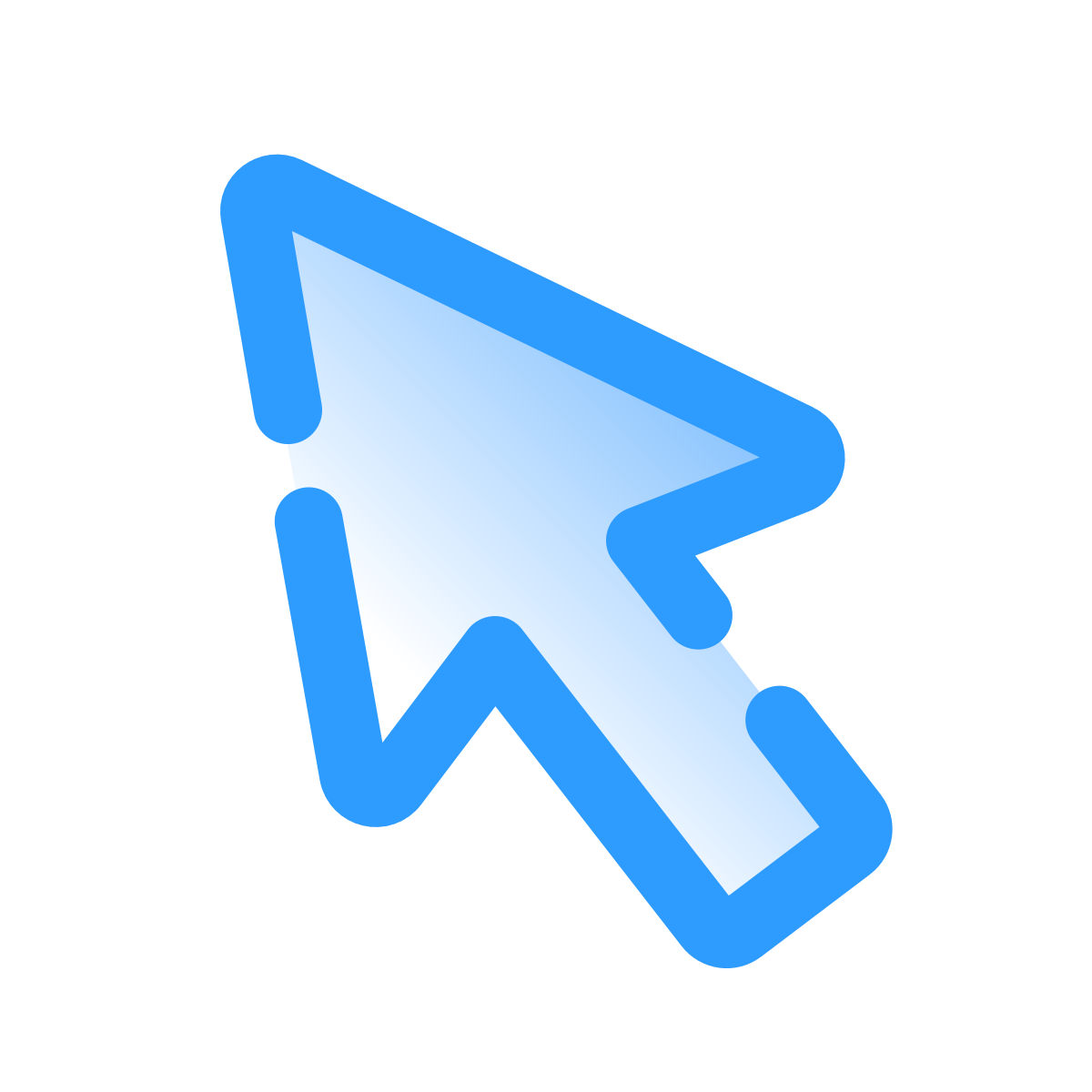 pulsar gradient style cursor icon