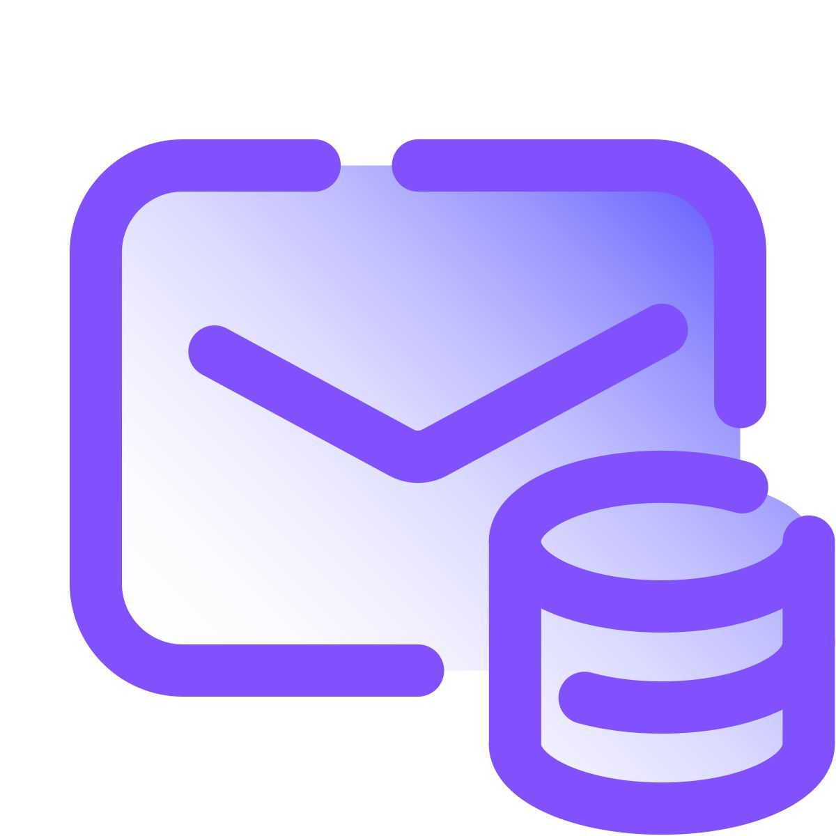 pulsar gradient style posta di database icon