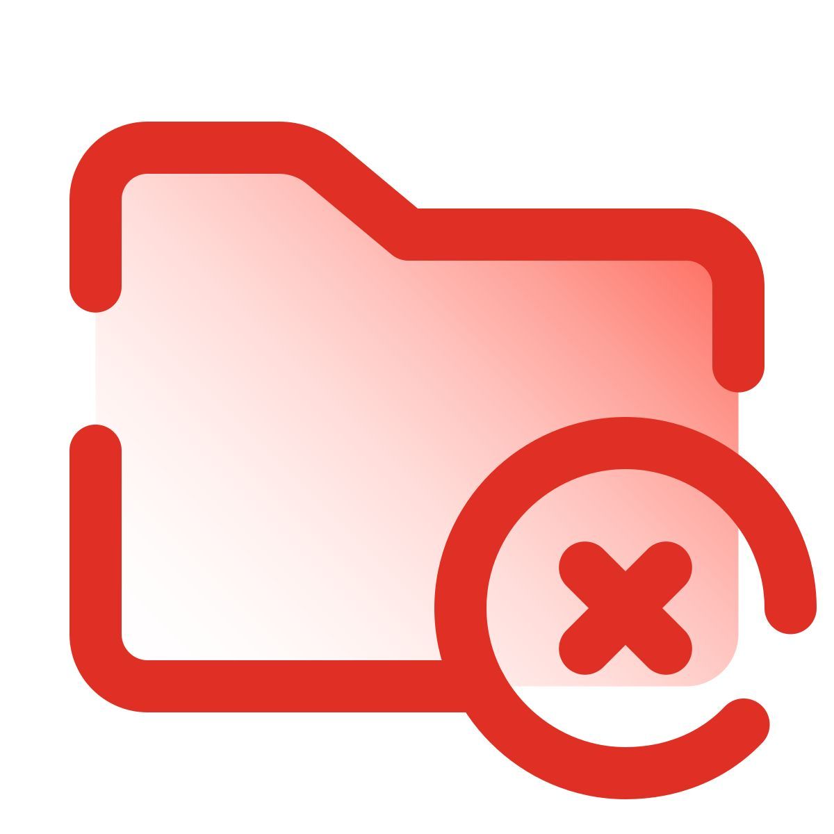 pulsar gradient style ordner löschen icon