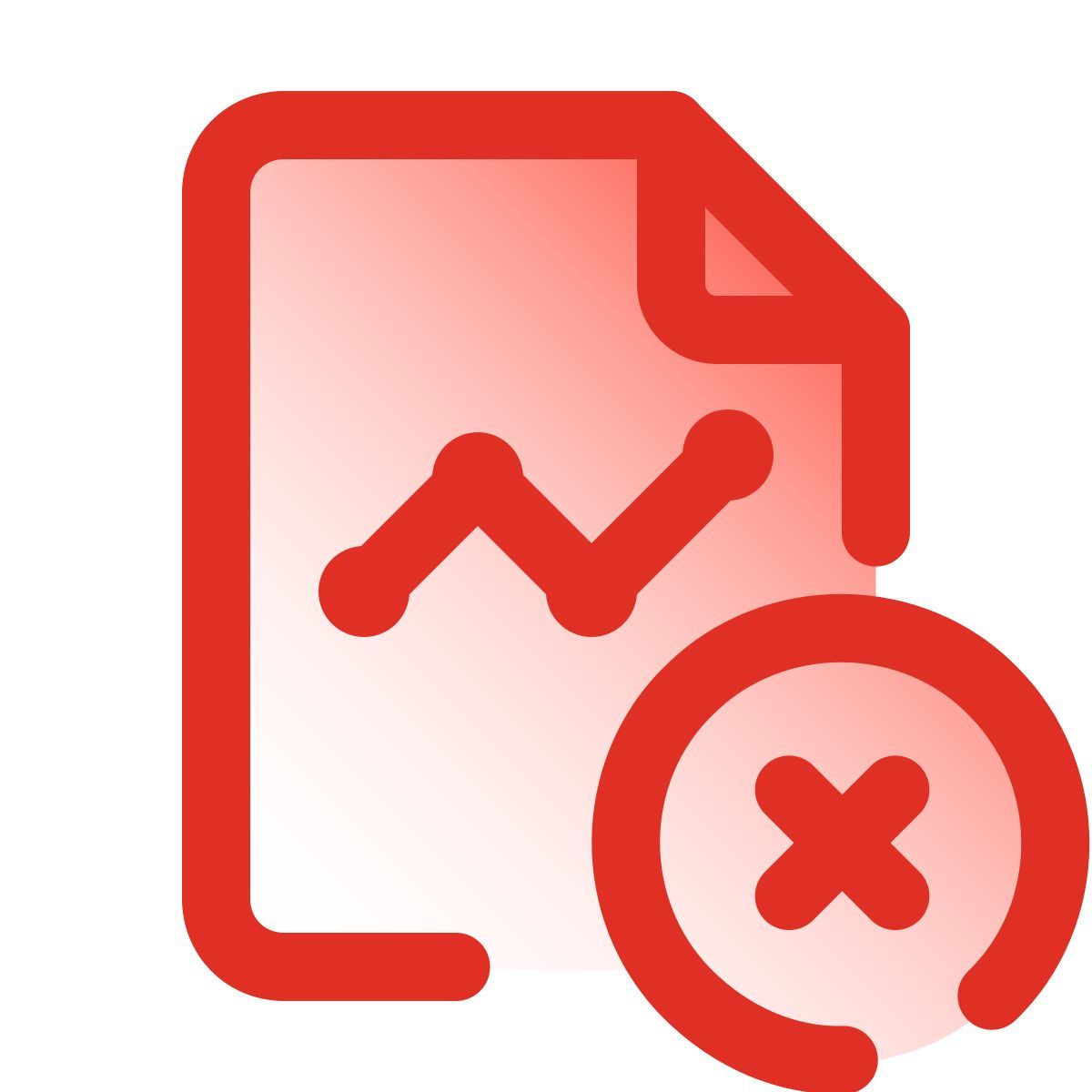 pulsar gradient style 그래프 보고서 삭제 icon