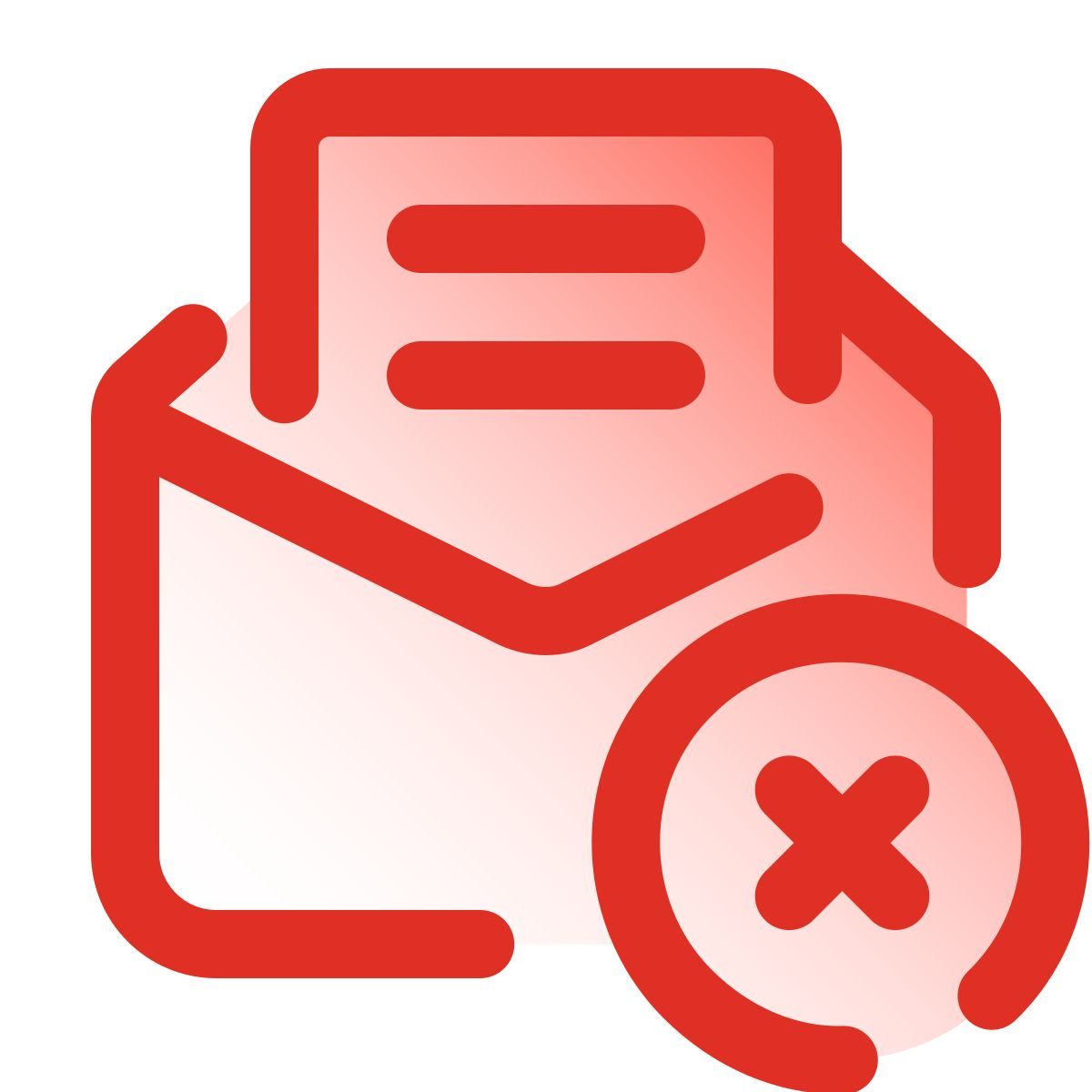 pulsar gradient style 删除打开的信封 icon