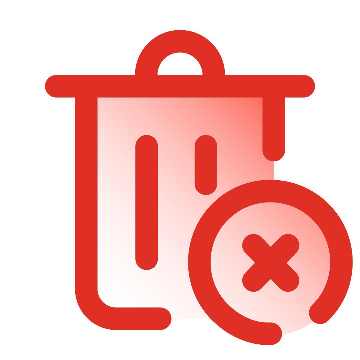 pulsar gradient style 휴지통 삭제 icon