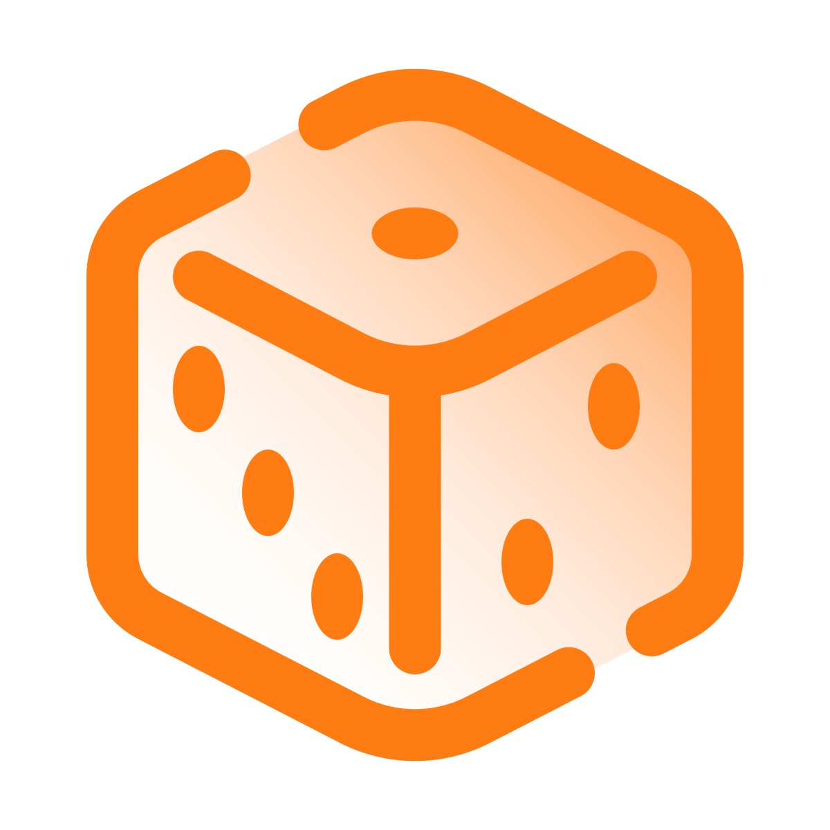pulsar gradient style dice icon