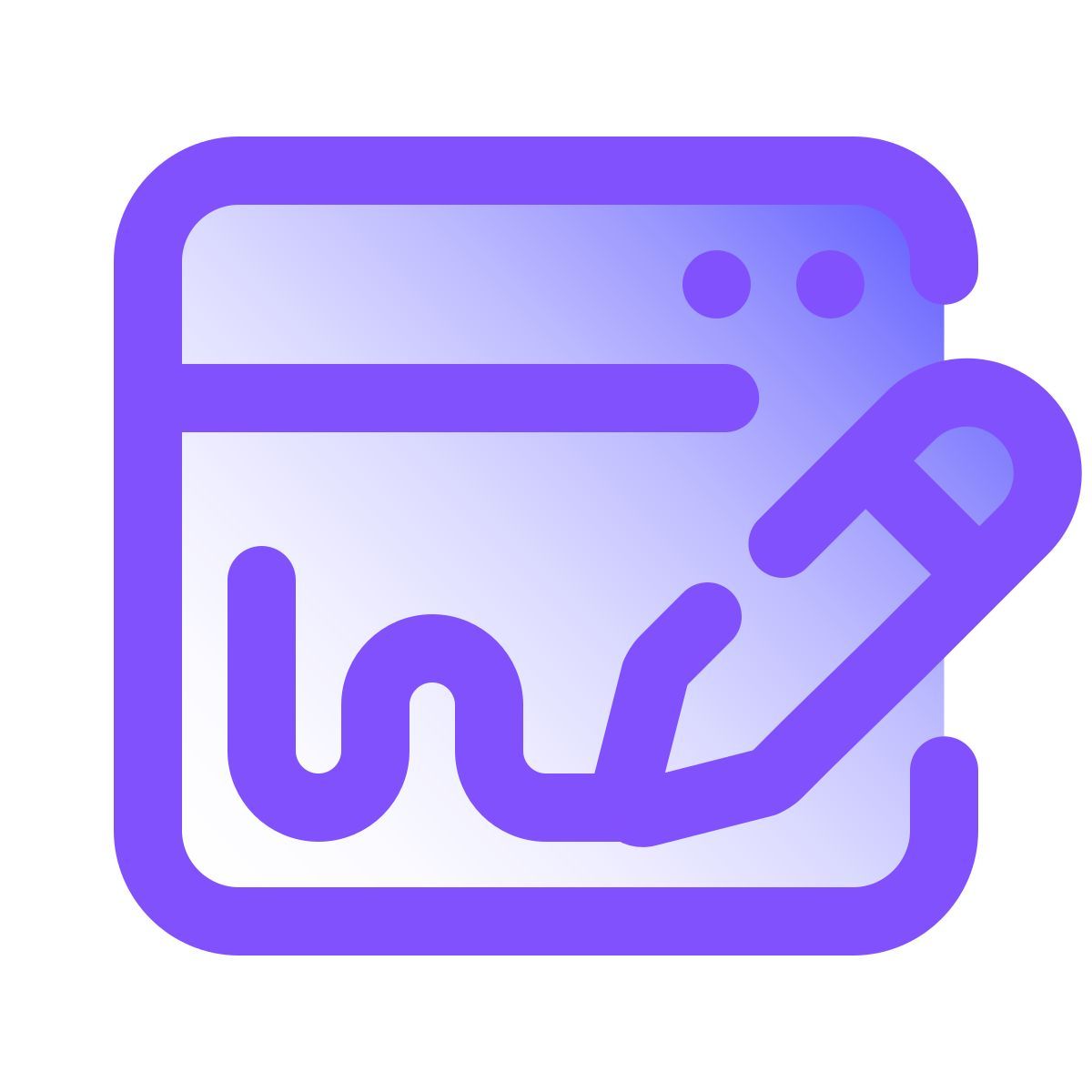 pulsar gradient style assinatura digital icon