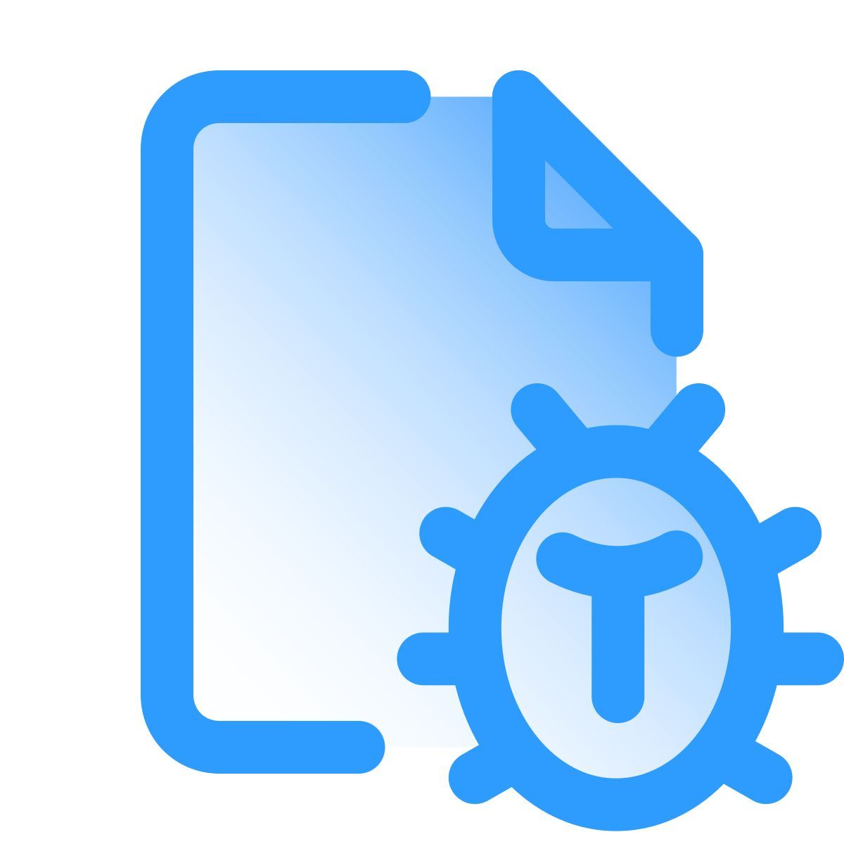 pulsar gradient style bug di documento icon