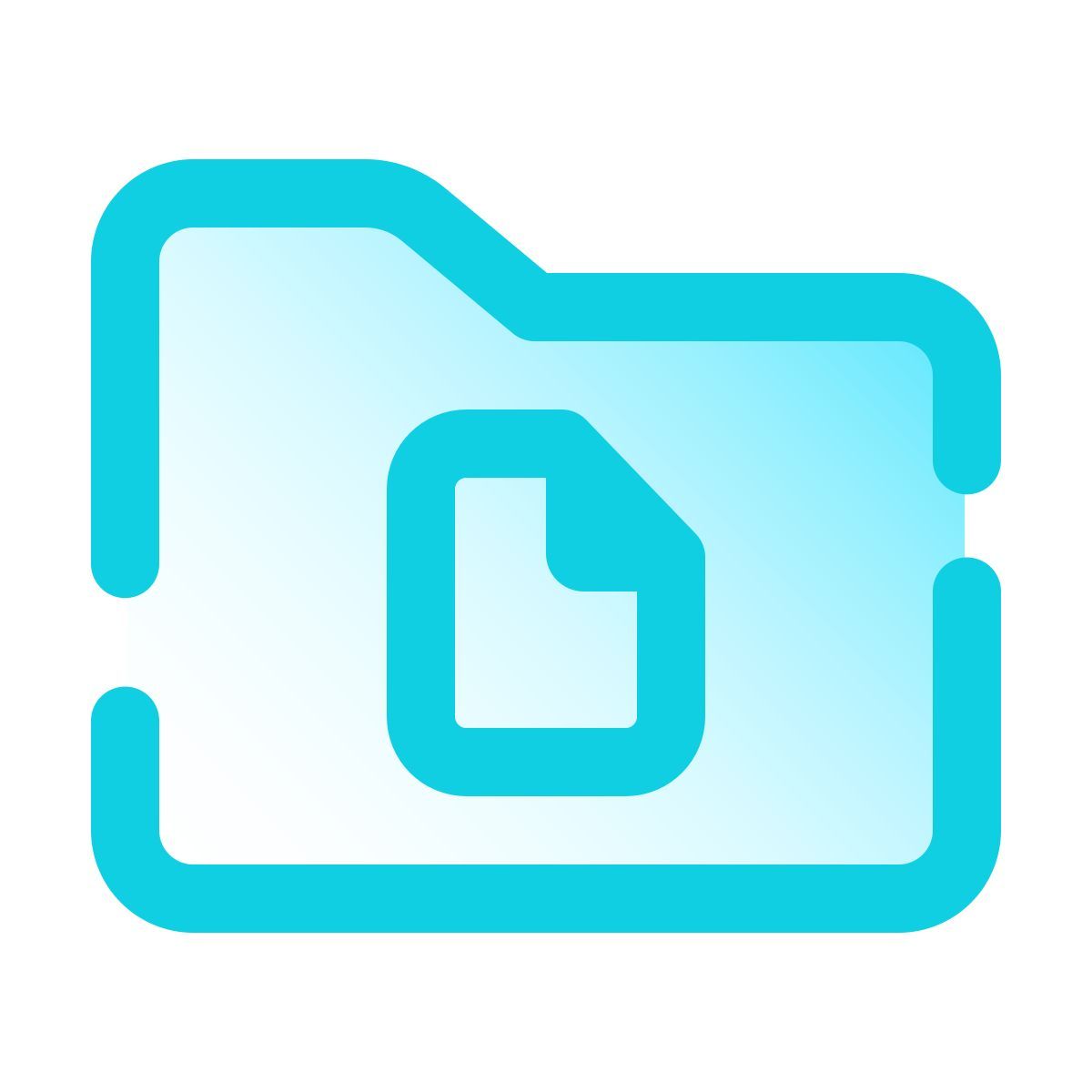 pulsar gradient style carpeta de documentos icon