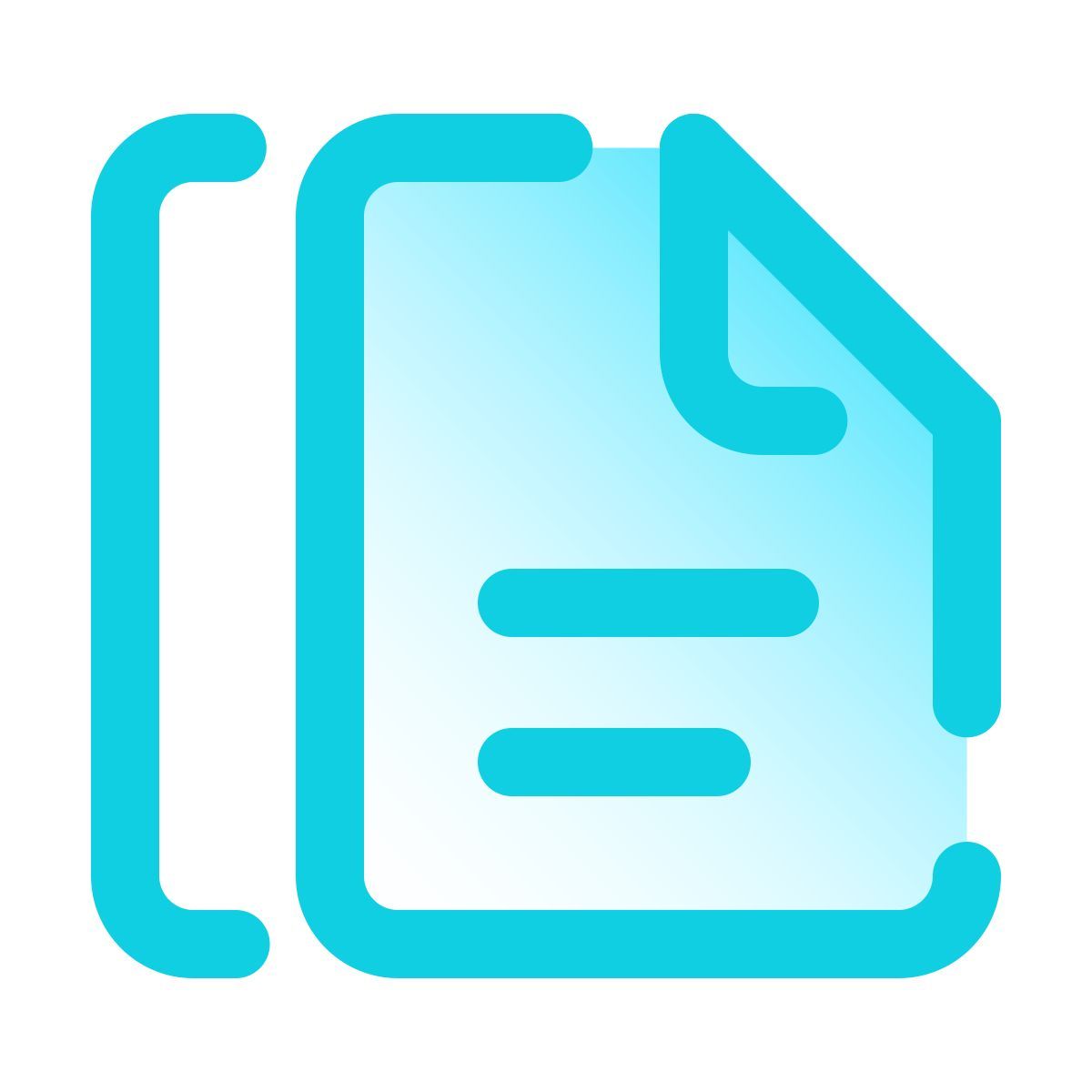 pulsar gradient style documents icon