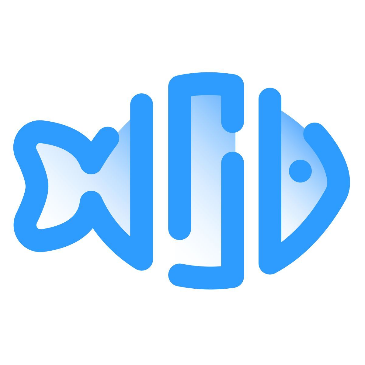 pulsar gradient style 分解的鱼 icon