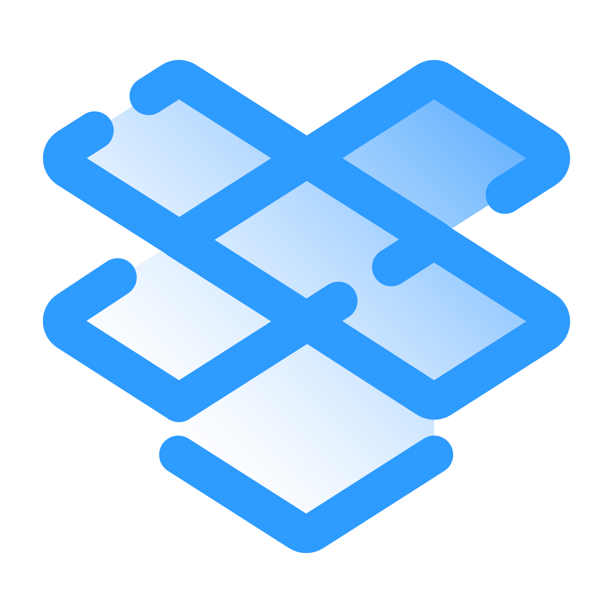 pulsar gradient style dropbox icon