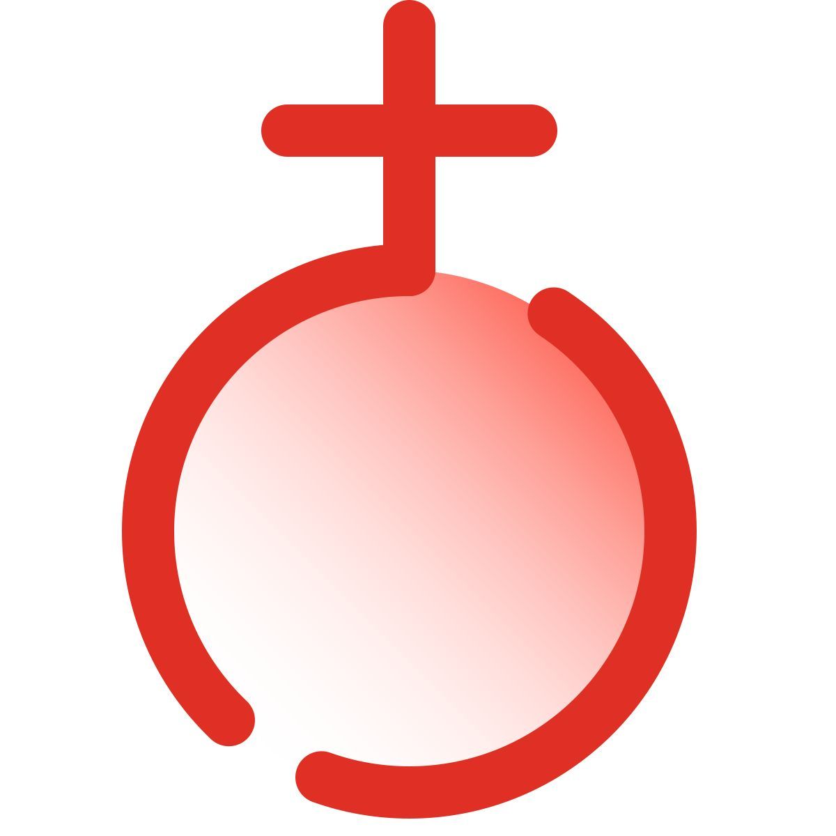 pulsar gradient style earth symbol icon