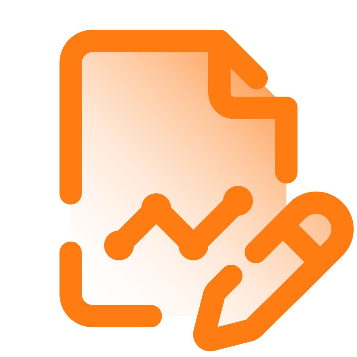 pulsar gradient style 그래프 보고서 편집 icon