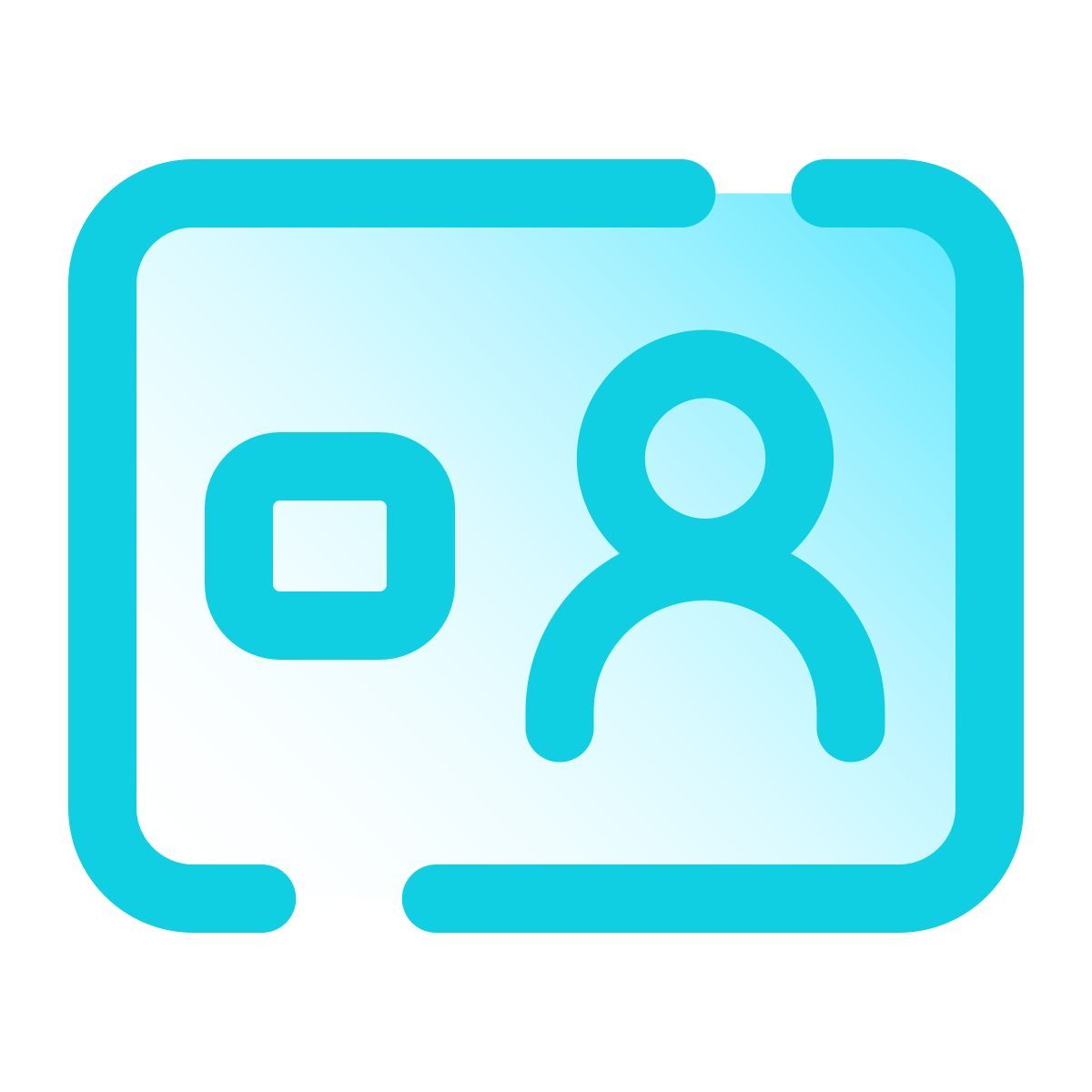 pulsar gradient style carta d'identità elettronica icon