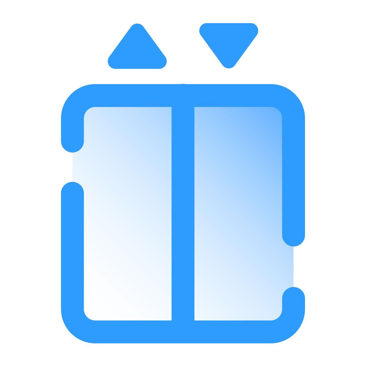 pulsar gradient style porte dell'ascensore icon