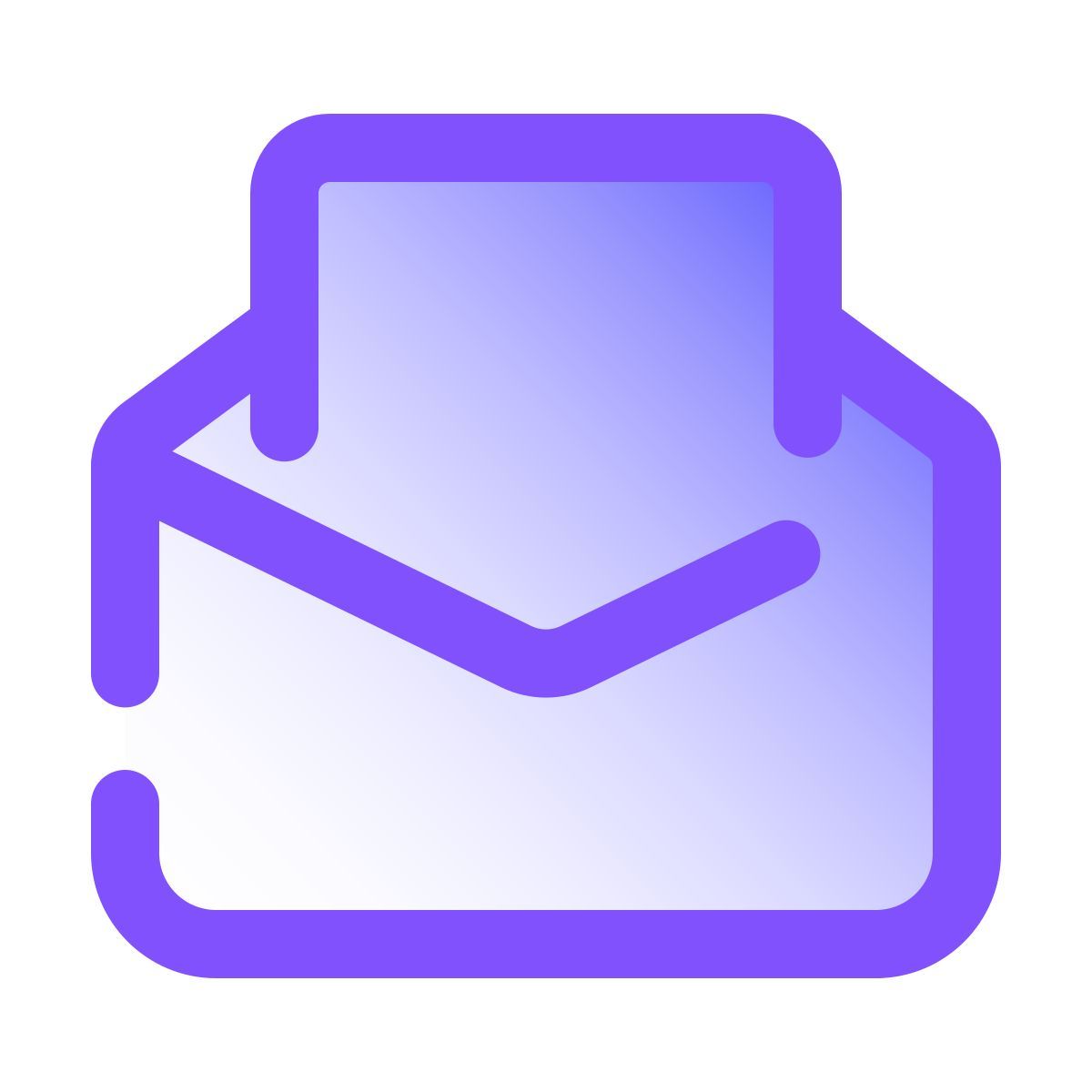 pulsar gradient style email open icon