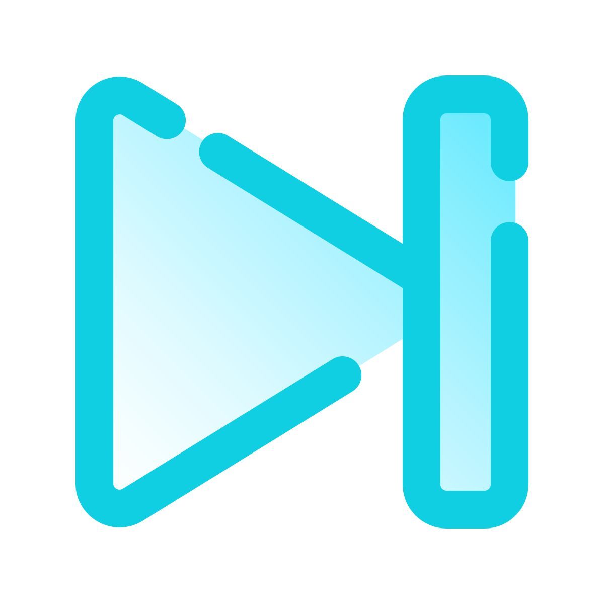 pulsar gradient style fin icon