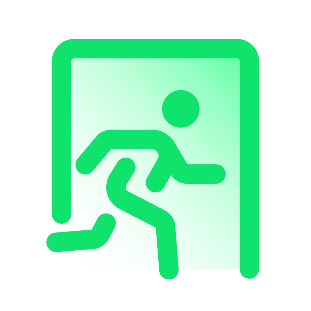 pulsar gradient style uscita di emergenza icon