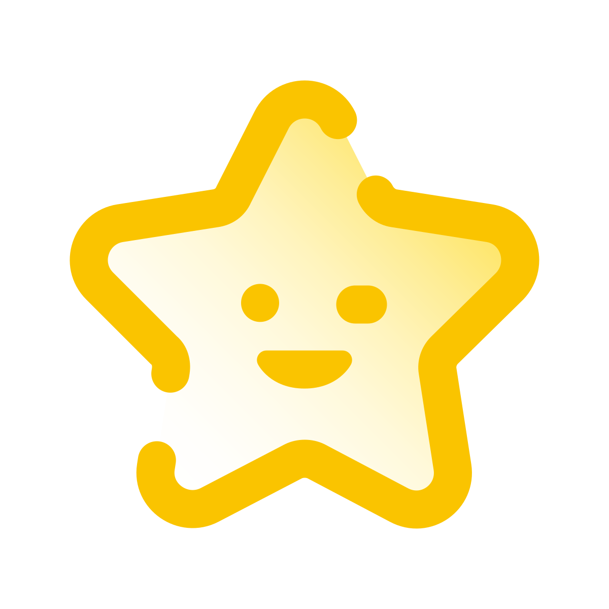 pulsar gradient style falling star icon
