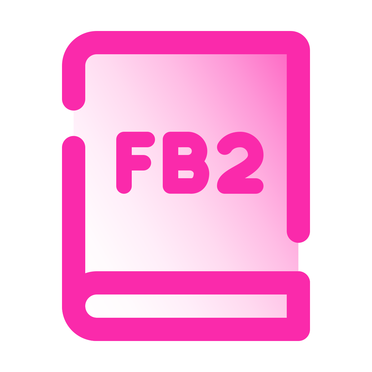 pulsar gradient style fb2 icon