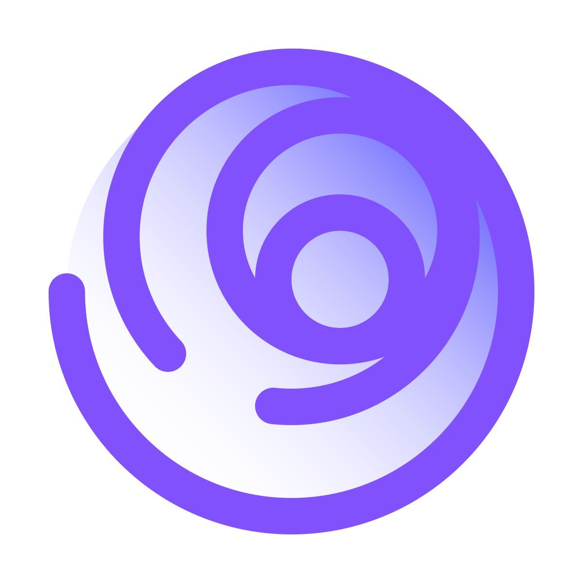 pulsar gradient style cerchi di fibonacci icon
