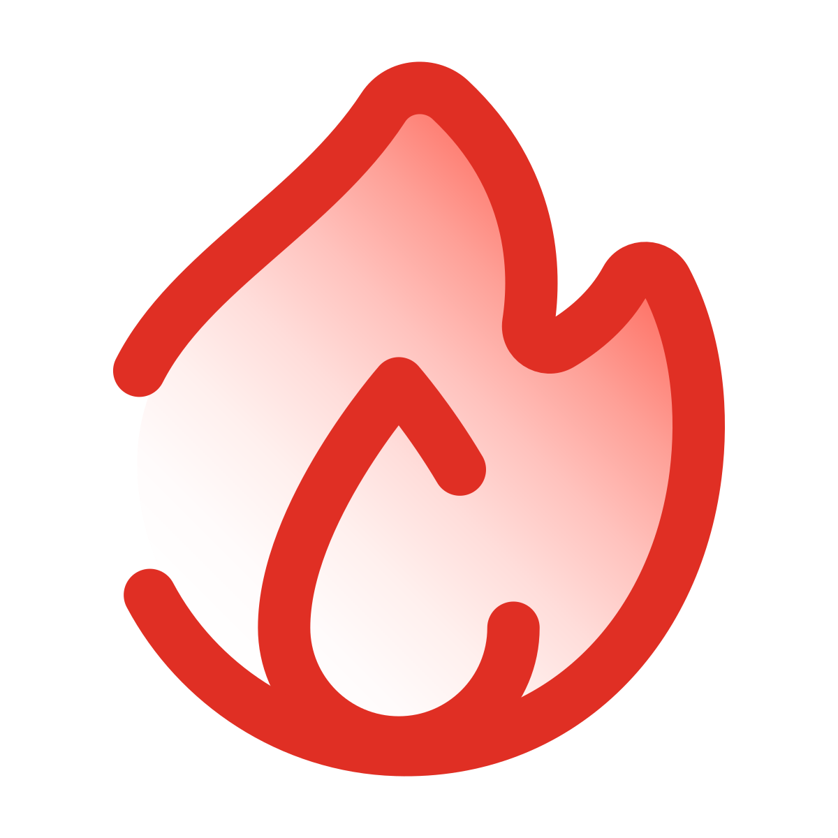 pulsar gradient style fire element icon