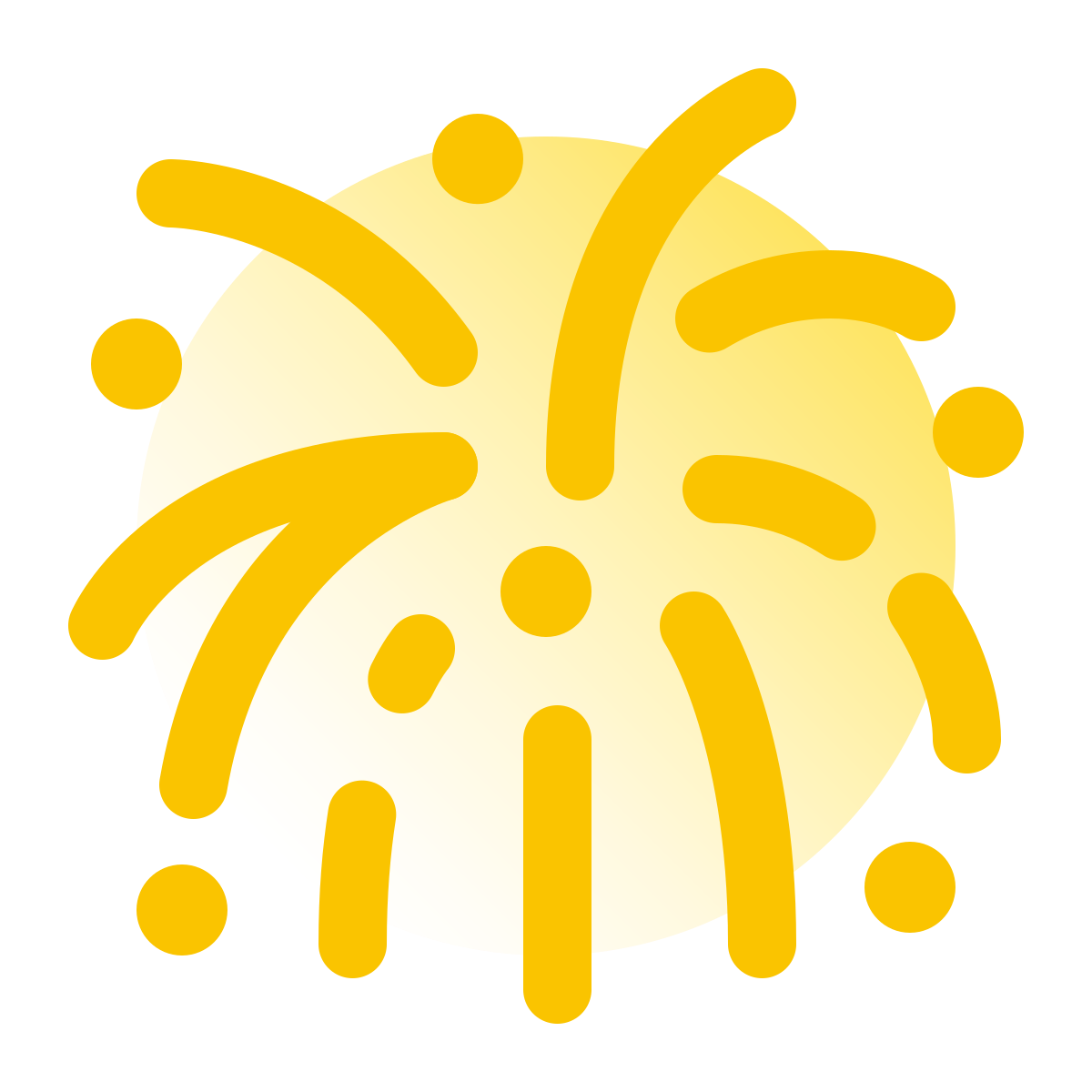 pulsar gradient style firework explosion icon