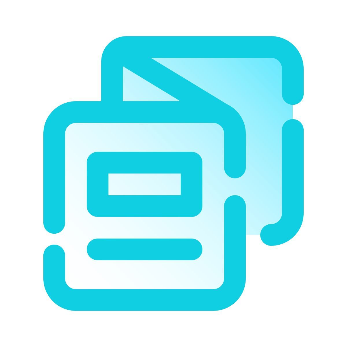 pulsar gradient style folded booklet icon