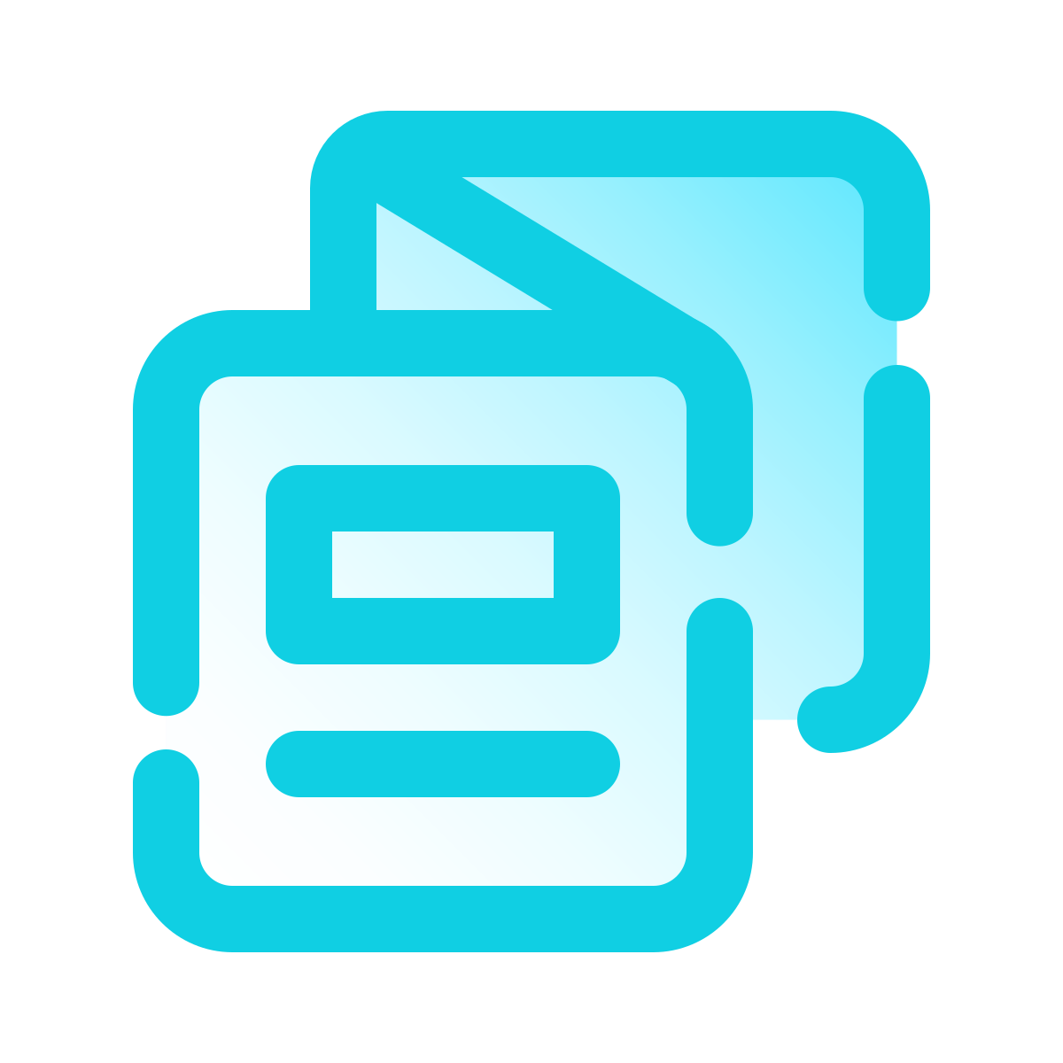pulsar gradient style folded booklet icon
