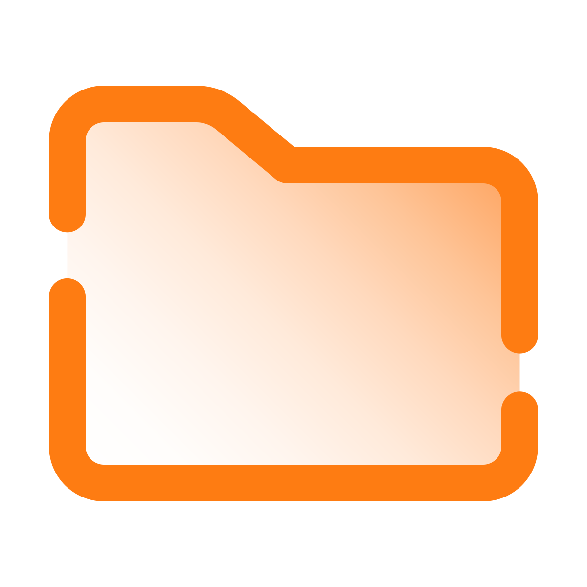 pulsar gradient style folder invoices icon