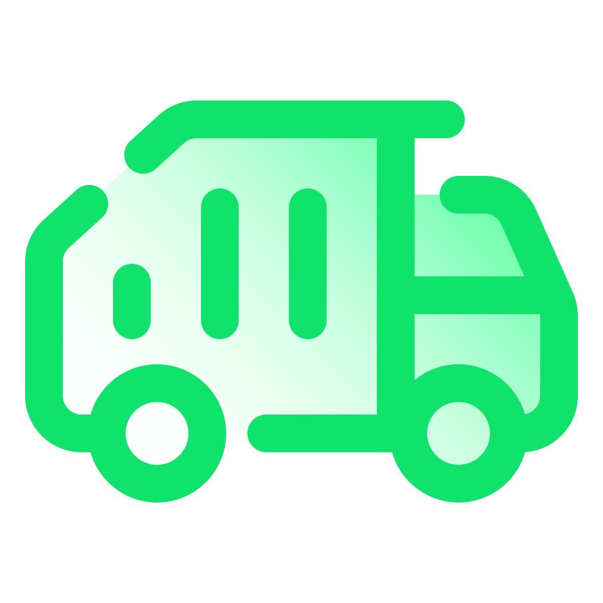 pulsar gradient style camión de la basura icon