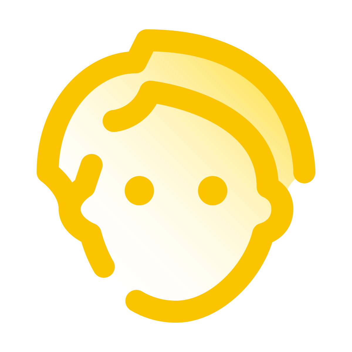 pulsar gradient style gender neutral user icon