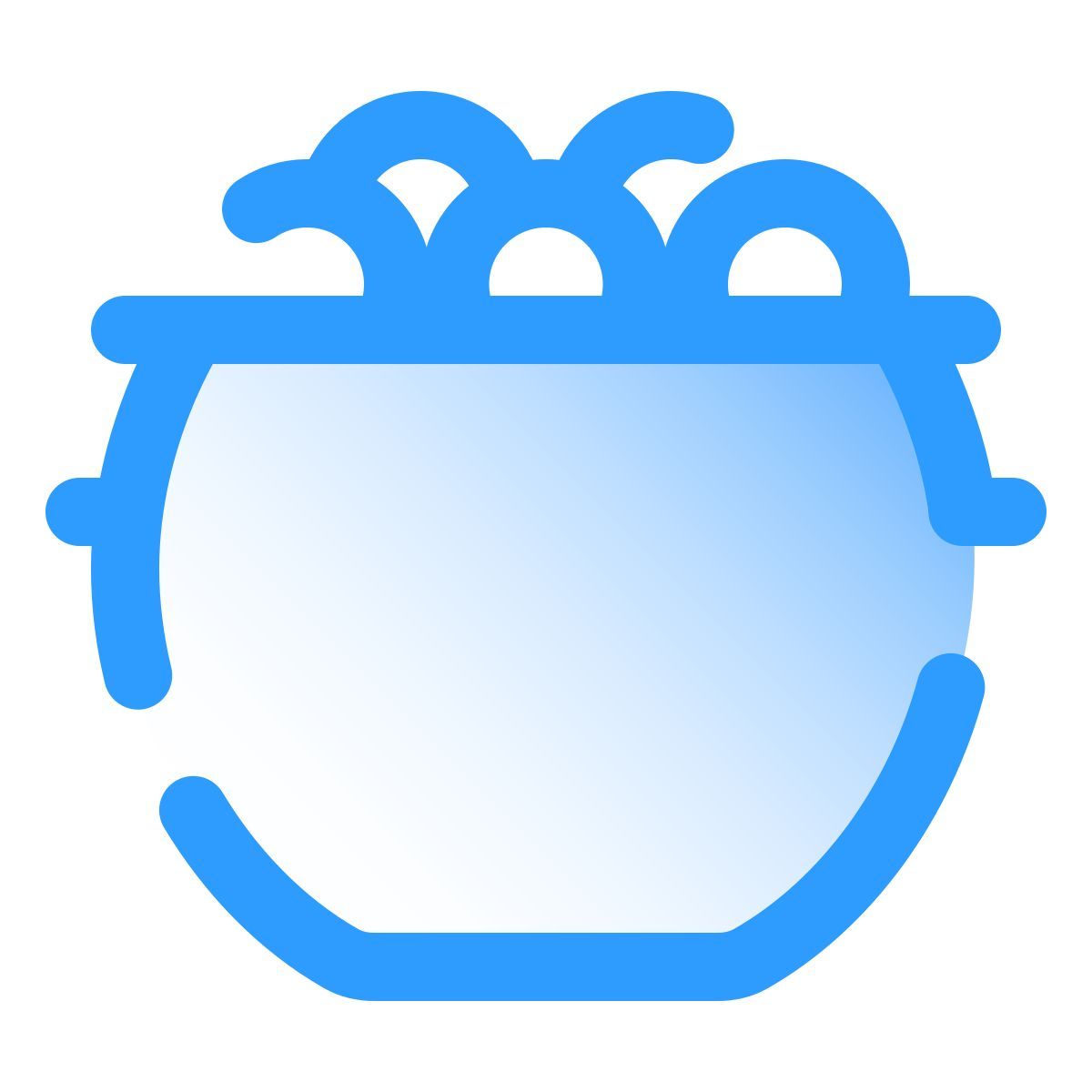 pulsar gradient style chaudron rempli d'or icon