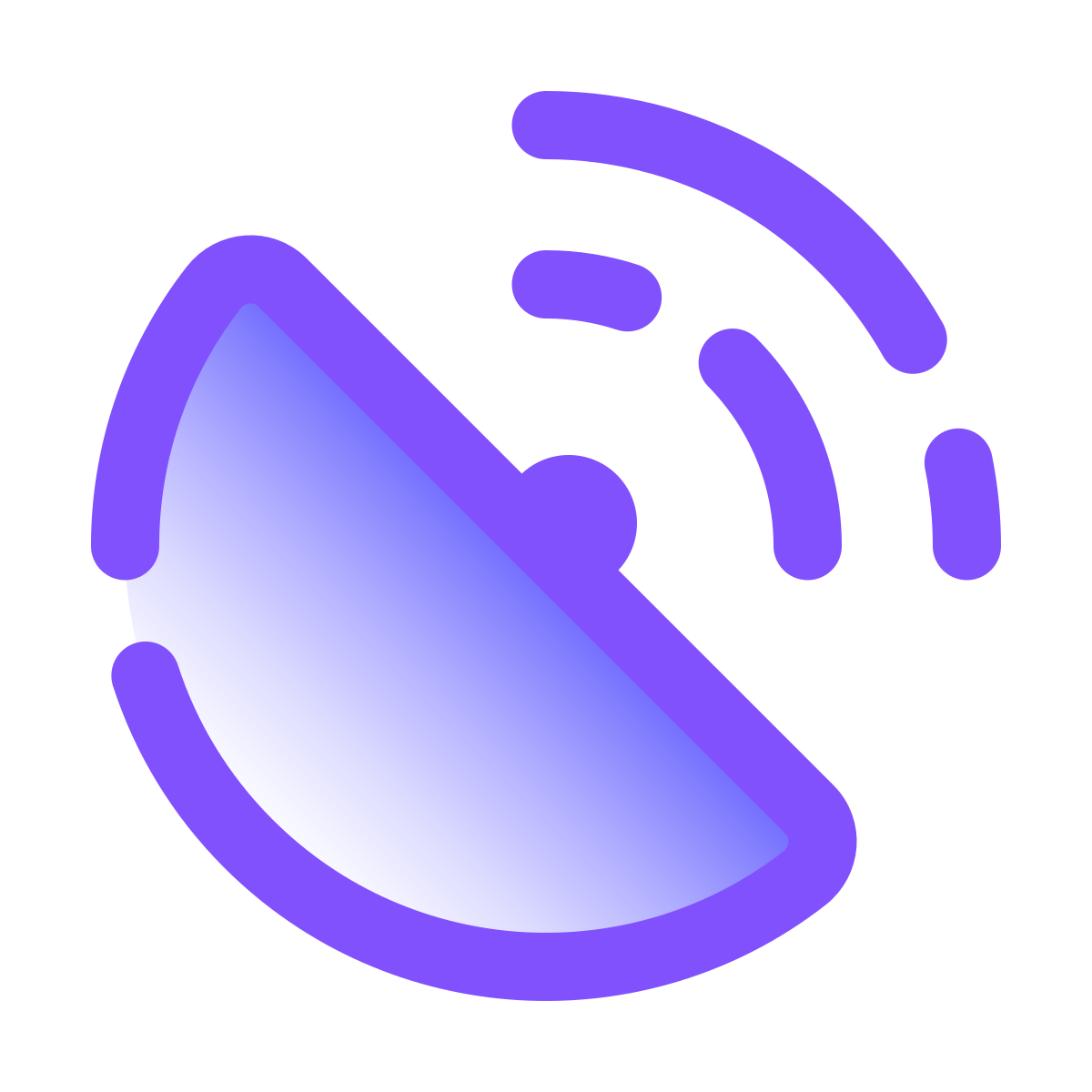 pulsar gradient style gps receiving icon