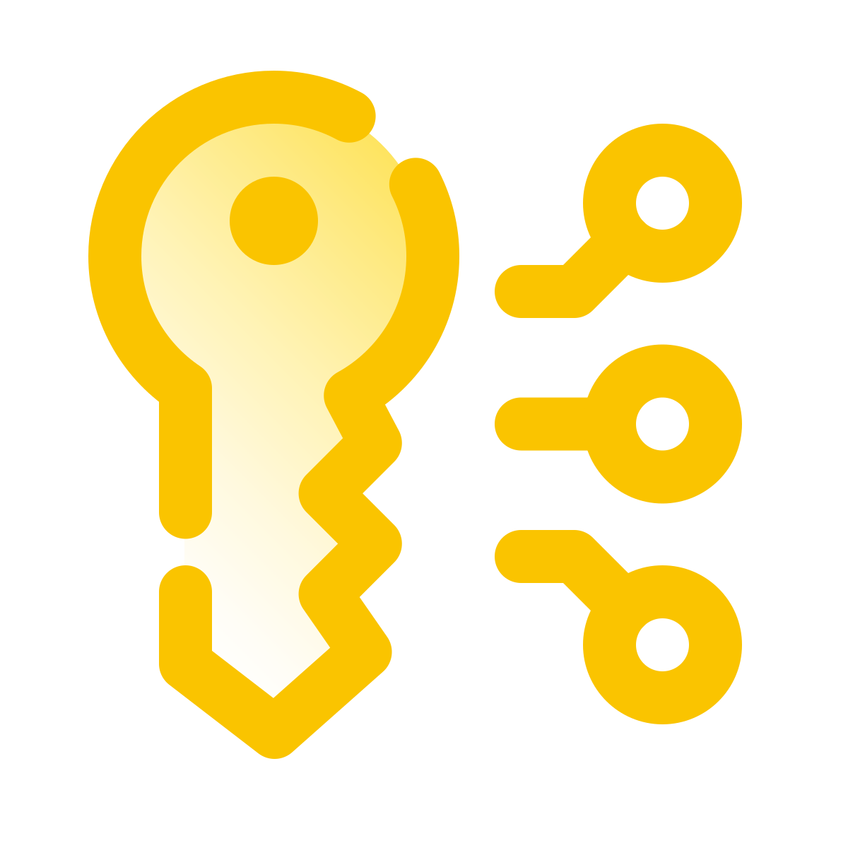 pulsar gradient style grand master key icon