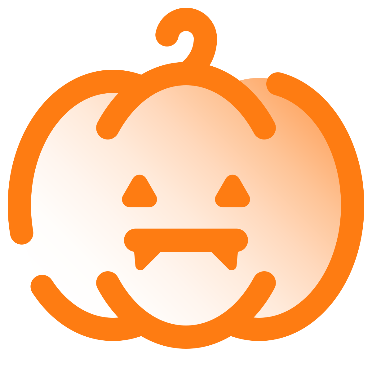 pulsar gradient style halloween pumpkin icon