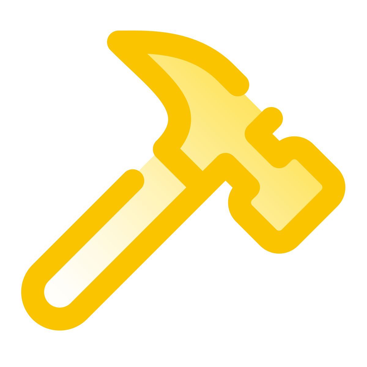 pulsar gradient style hammer icon