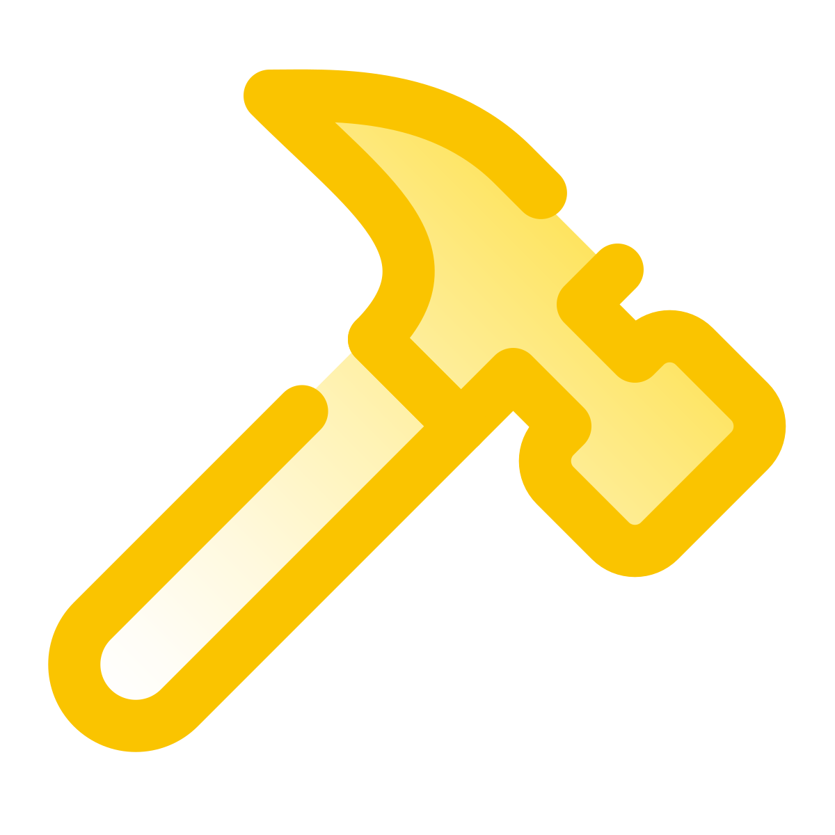 pulsar gradient style hammer icon
